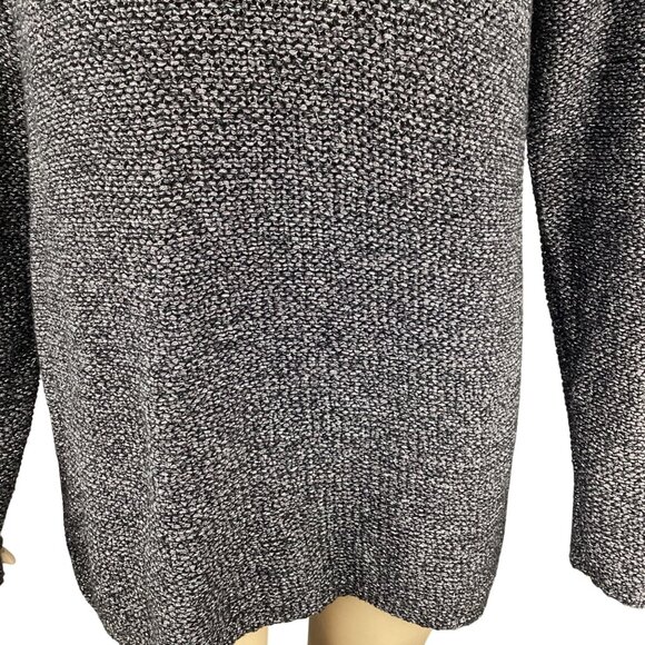 J.Jill Womens‎ Sweater Size Small Black Metallic Knit Long Sleeve Scoop Neck - Picture 3 of 10
